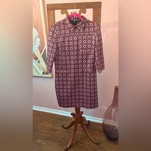 Retro Mod Style Geometric Mini Dress